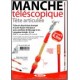 MANCHE TELESCOPIQUE 4.5 M AVEC TETE ARTICULEE