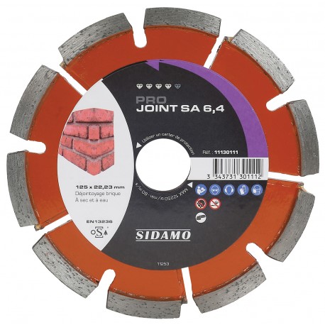 DISQUE DIAMANT PRO JOINT SA D. 125 x 6,4 x 22,23 x H 7