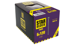 Vis Inox A2 - 6x120 - boîte de 50 STARBLOCK
