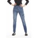 Jeans de travail multi poches denim stretch BETTY brossé T.36