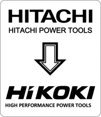 HITACHI vers HiKOKI Sticker vertical